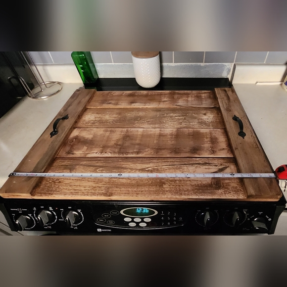Kitchen Stove Cover Wood Poshmark
